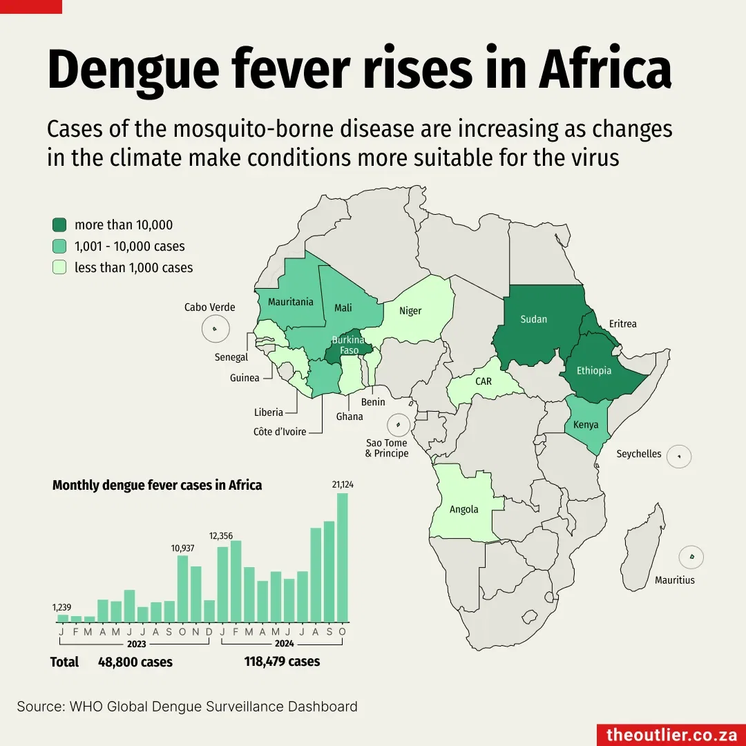Mosquito-borne disease on the increase in Africa as climate change creates favourable conditions