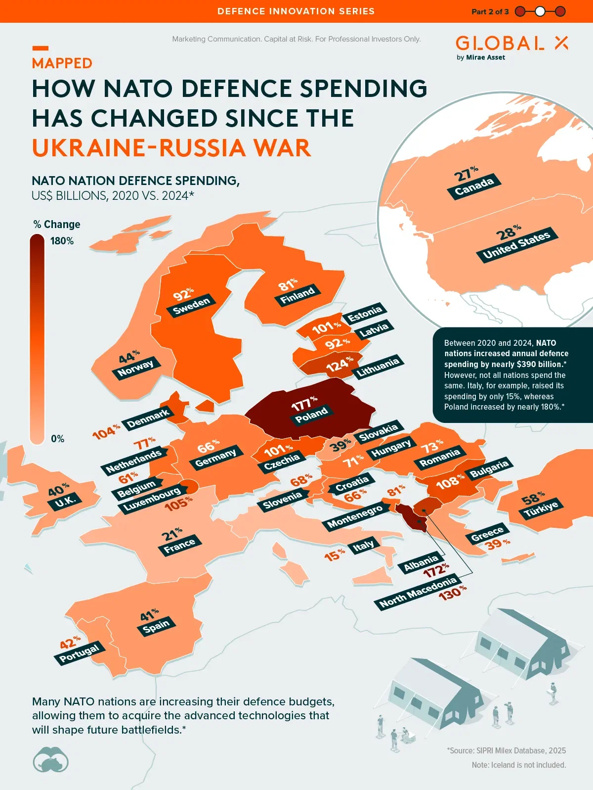 Mapped: How NATO Defence Spending Has Changed Since the Ukraine-Russia War