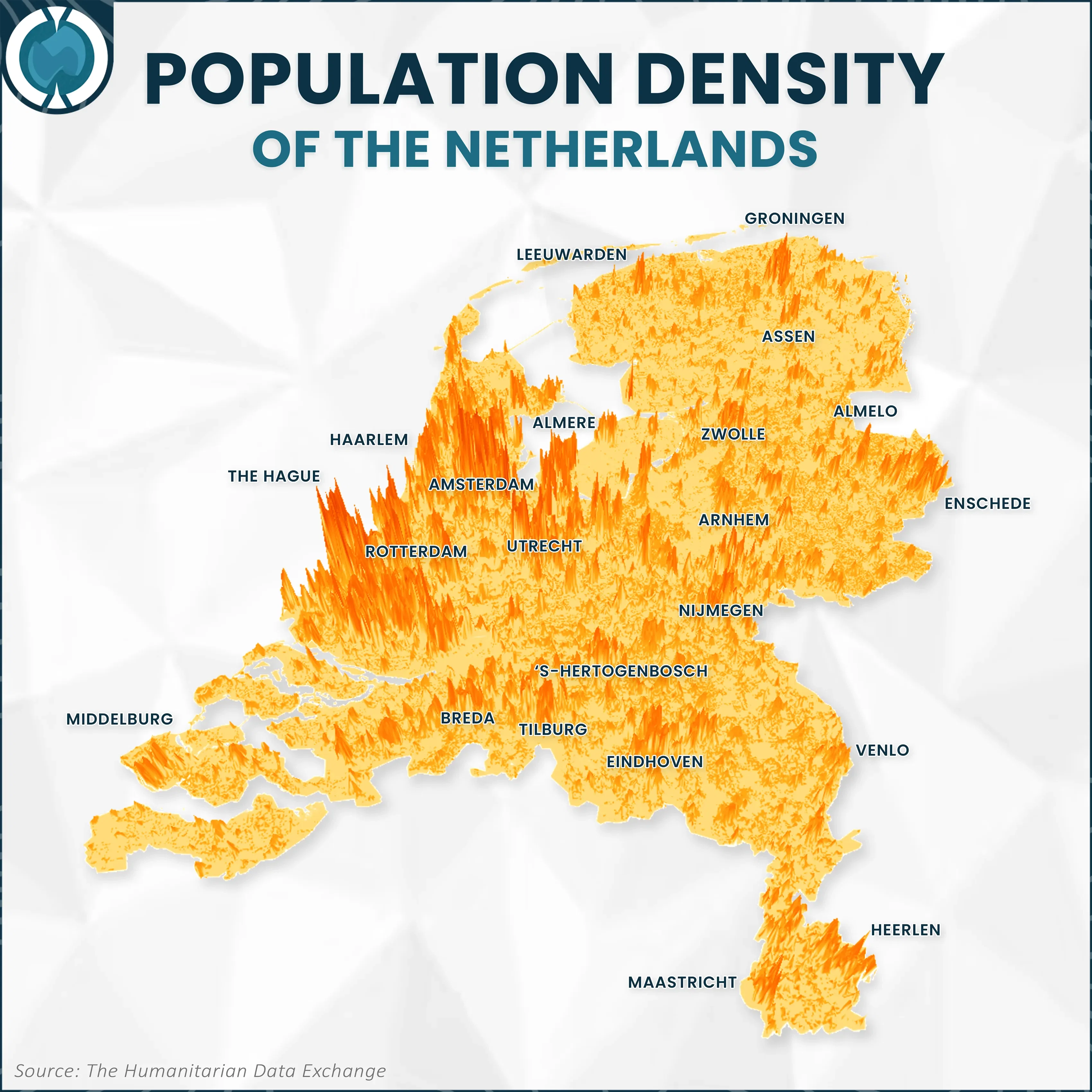Population Density of The Netherlands