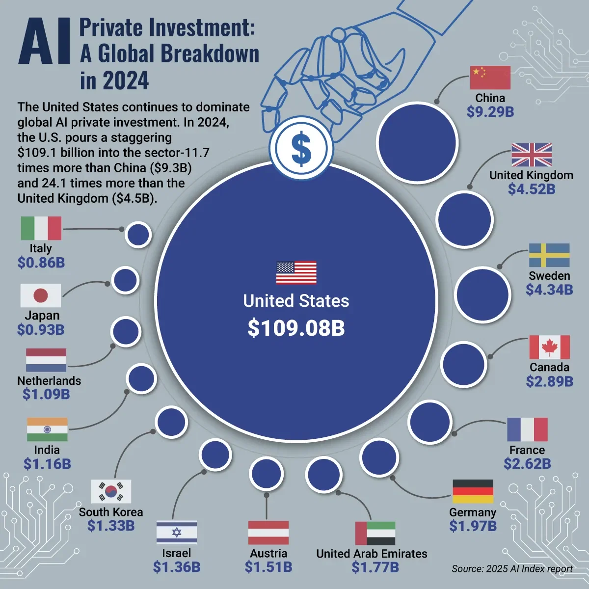 AI Private Investment: A Global Breakdown in 2024