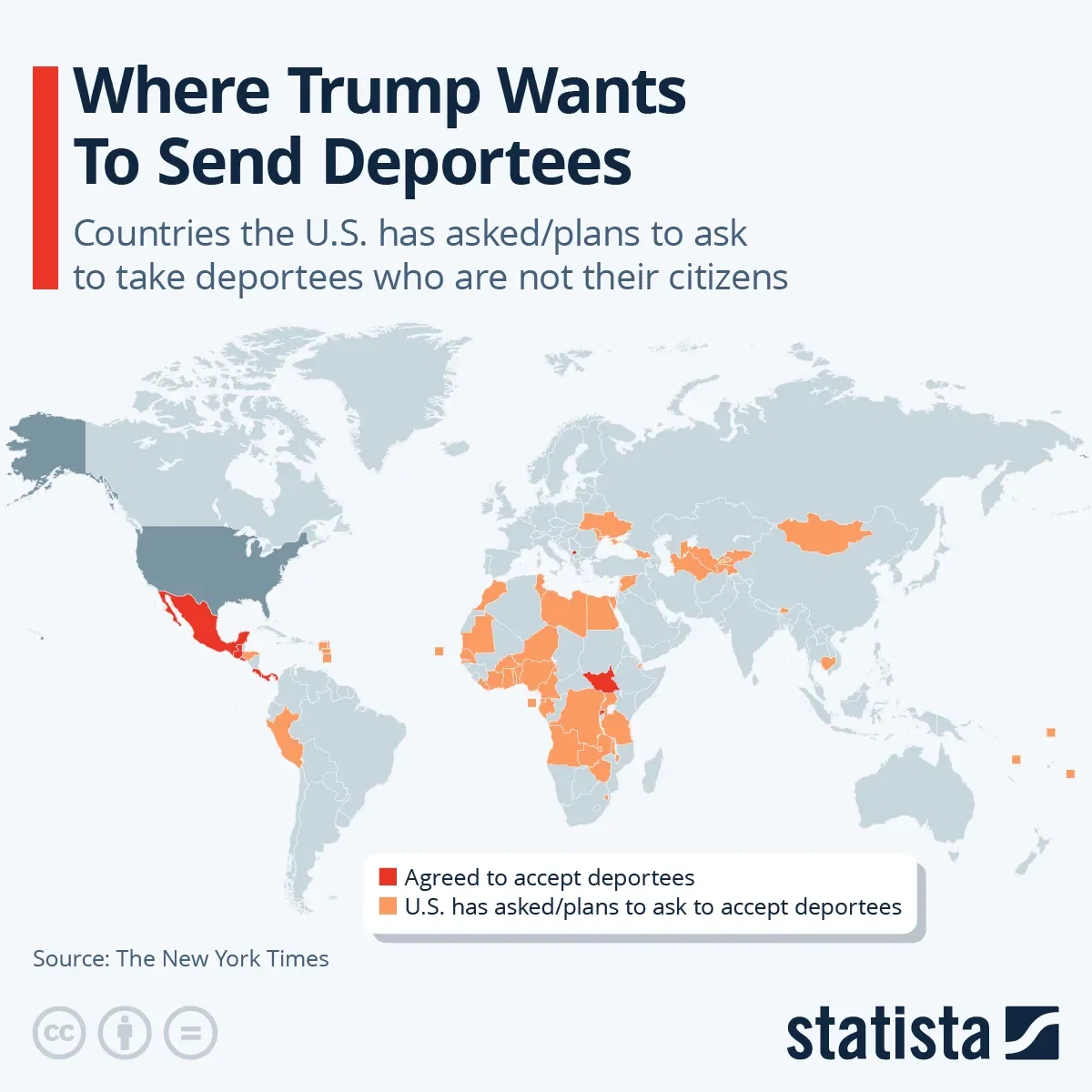 Where Does Trump Want to Send Deportees?