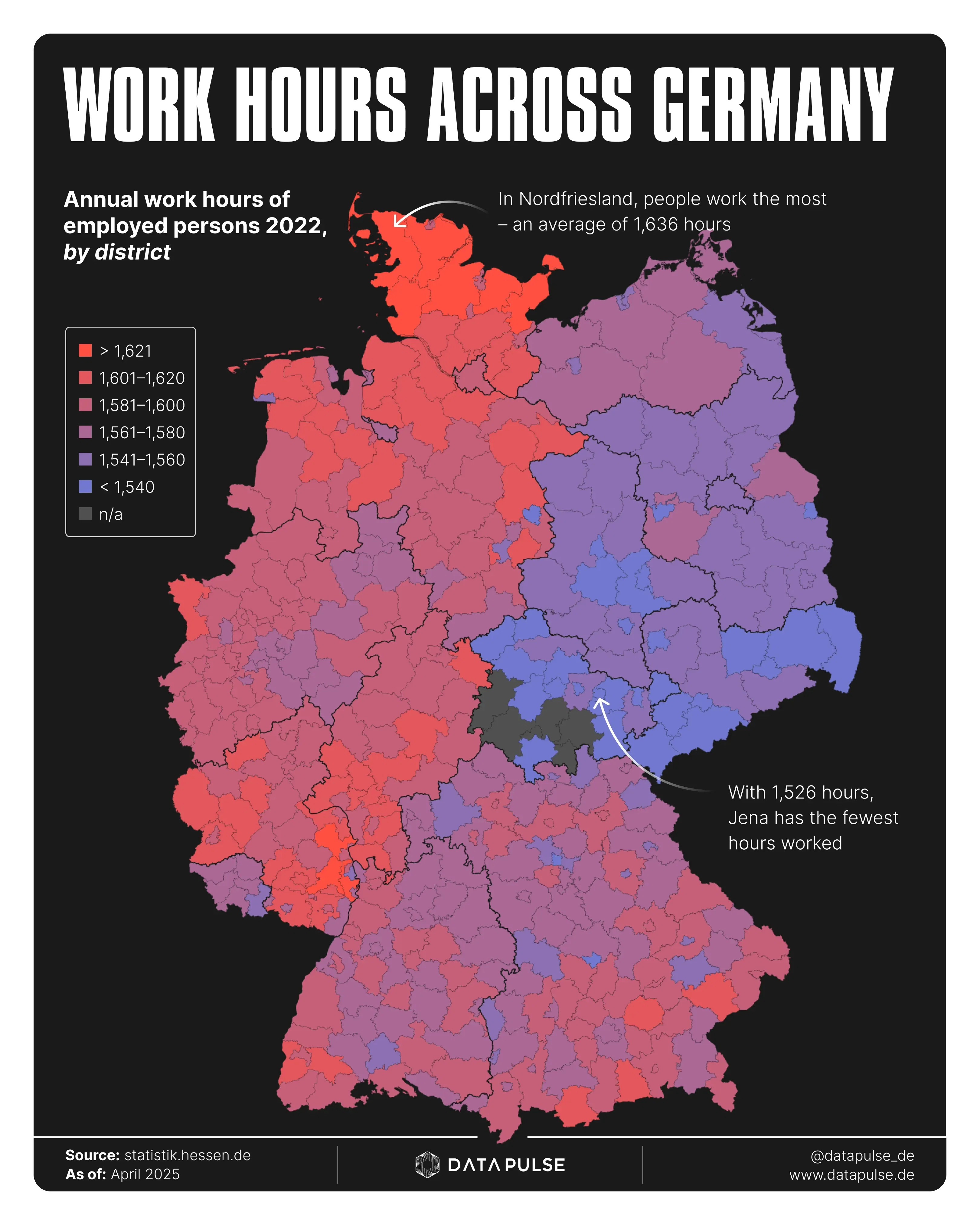Working Hours in Germany: A Regional Perspective