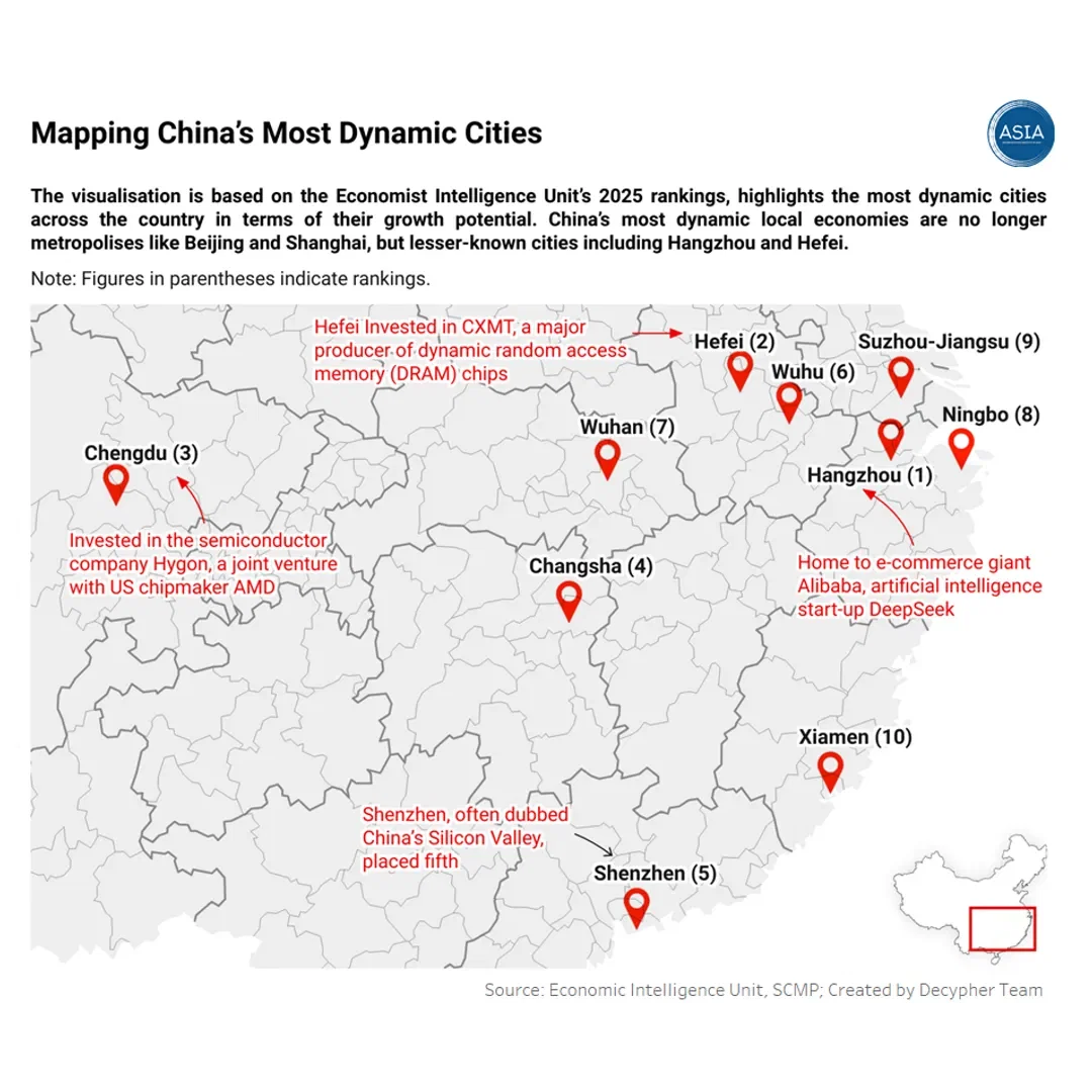 Mapping China's Most Dynamic Cities