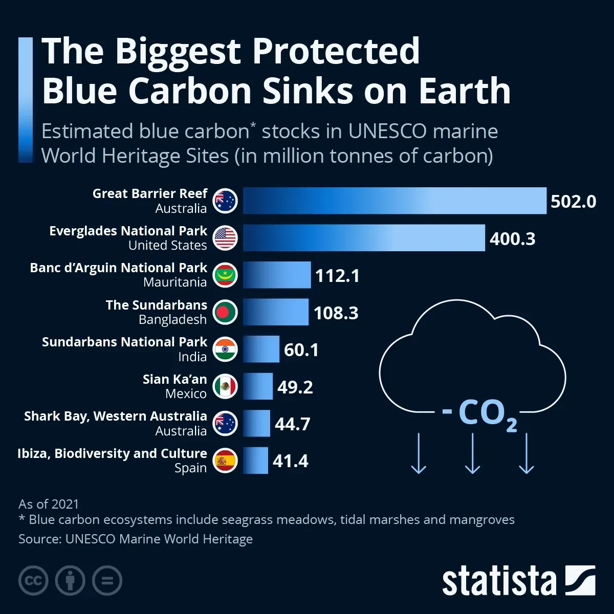 The Biggest Protected Blue Carbon Sinks on Earth