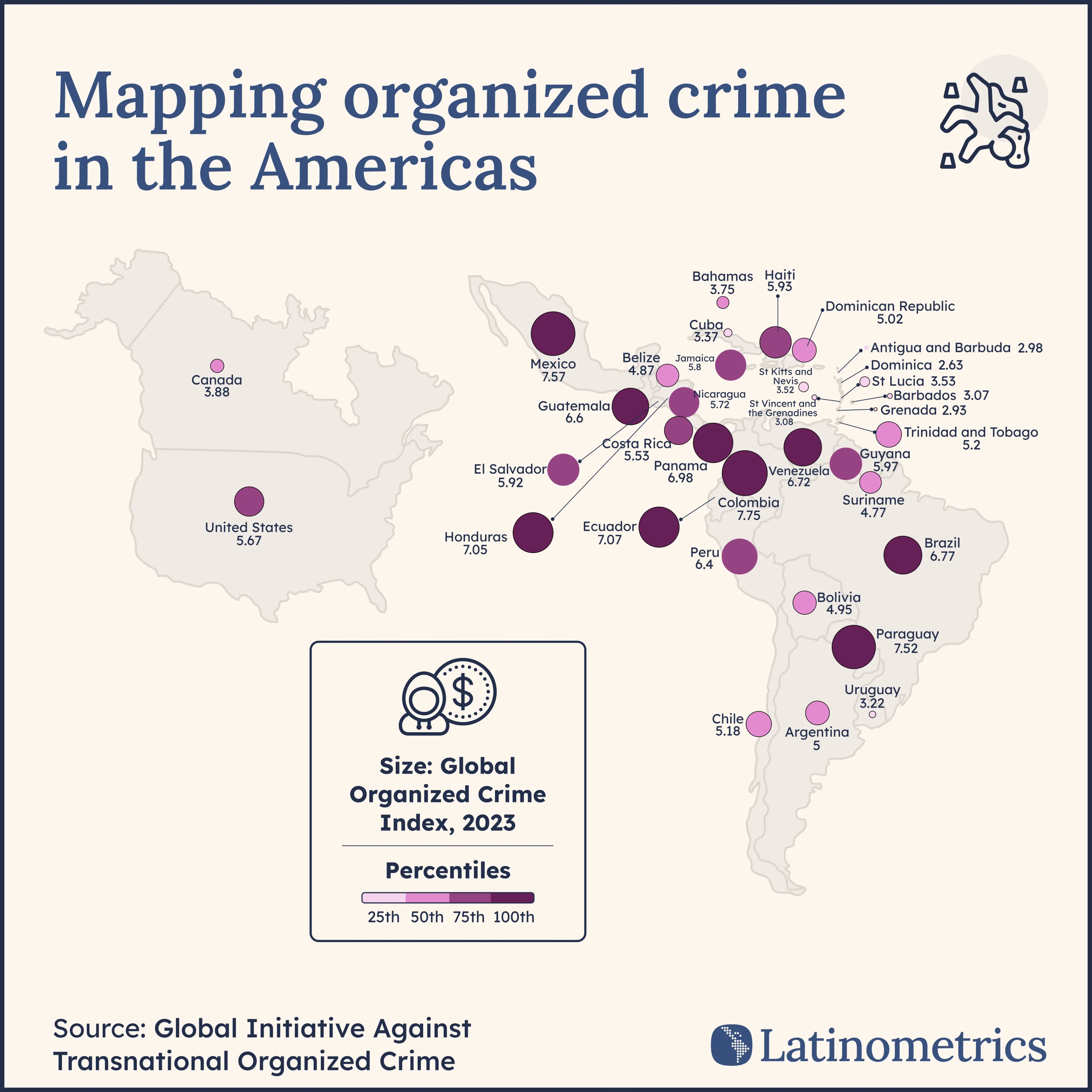 Mapping organized crime in the Americas