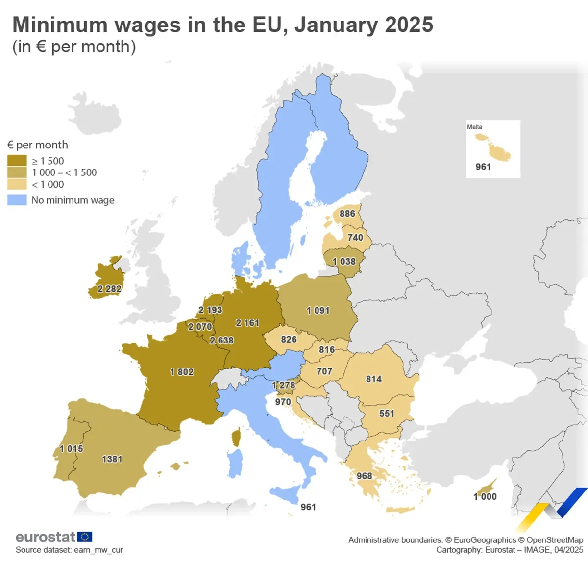 A Snapshot of Minimum Wages Across the EU