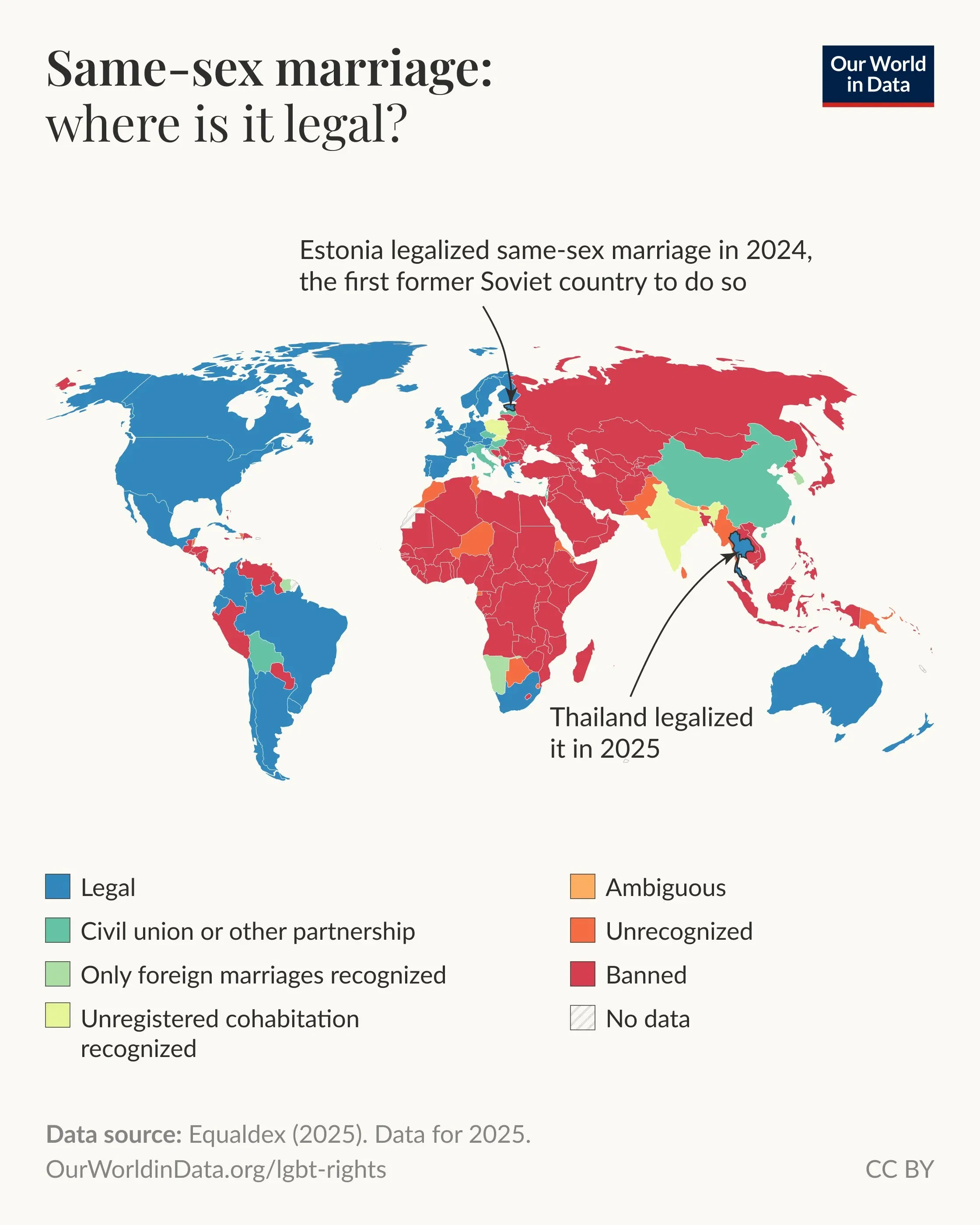 Where Same-Sex Marriage is Legal in 2025