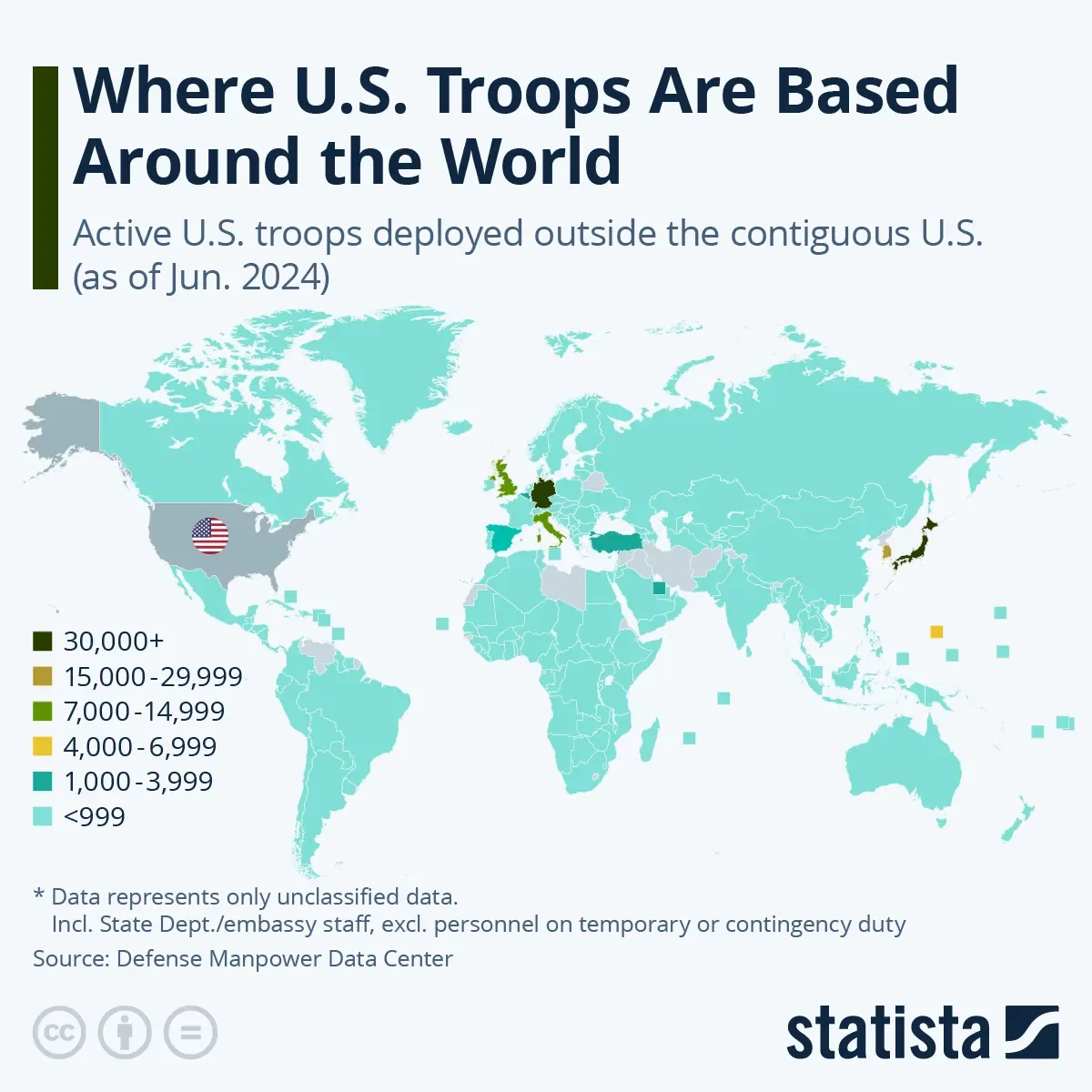 Where U.S. Troops Are Based Around The World