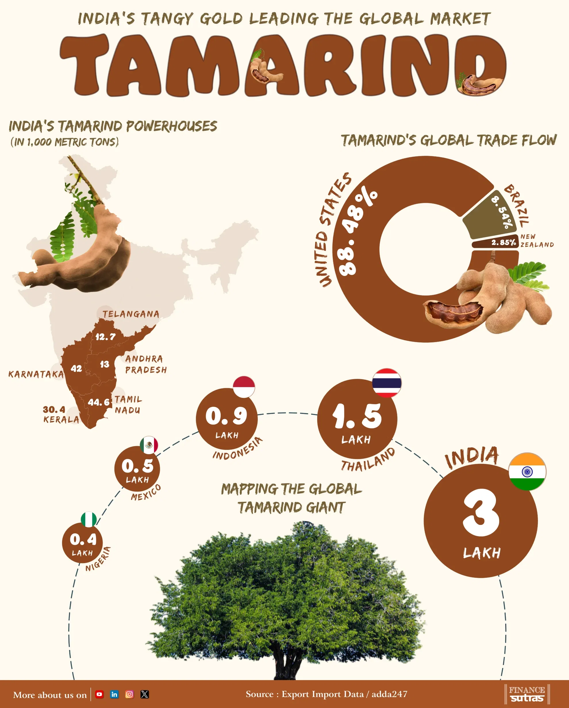  Did you know? India is the world’s tamarind giant! 