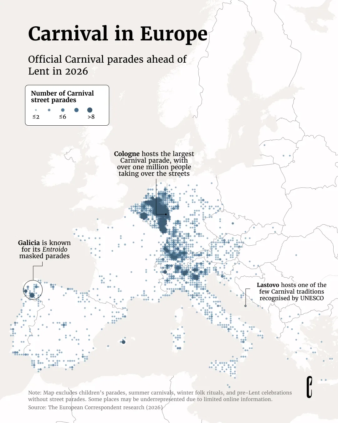 Europe is in Carnival mode