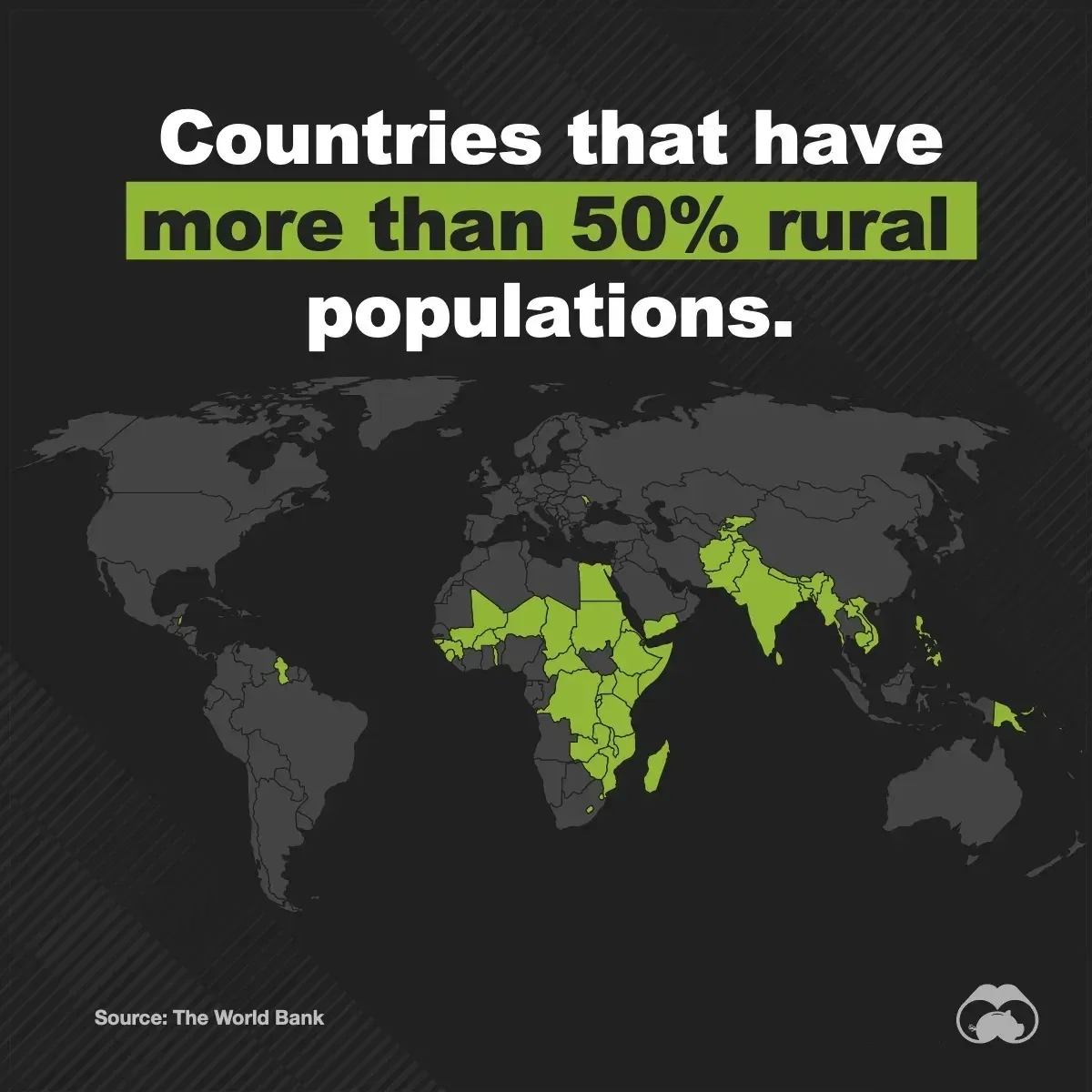 Mapped: Only 60 Countries Are Still Majority Rural