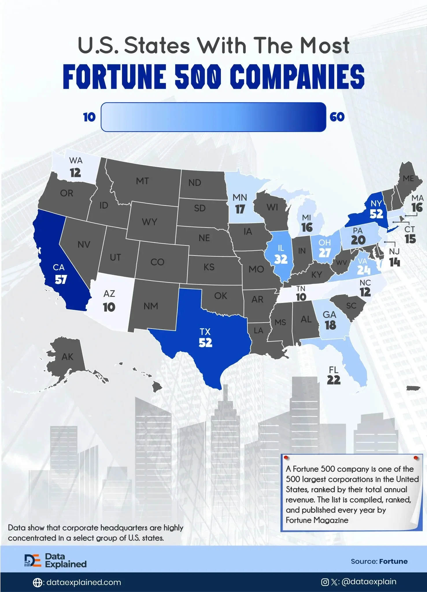 Mapped: Where Are Most Fortune 500 Companies Found?