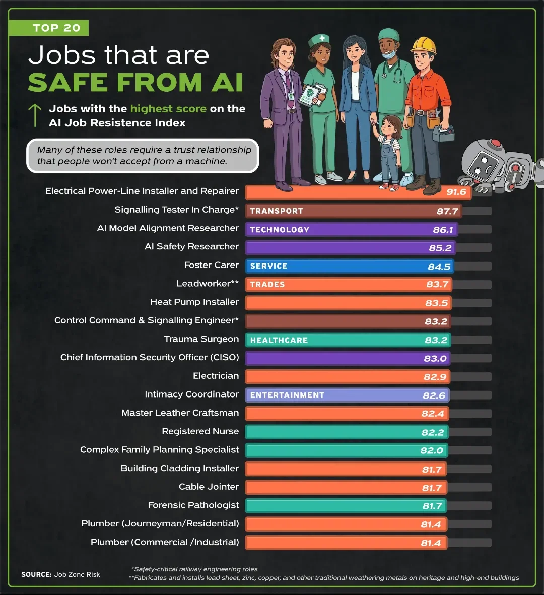 SLIDESHOW: Which US Jobs Are Safe from AI?