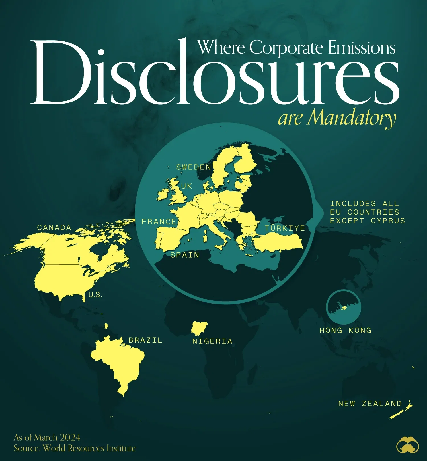 Where Corporations are Required to Report Their Emissions 🏭