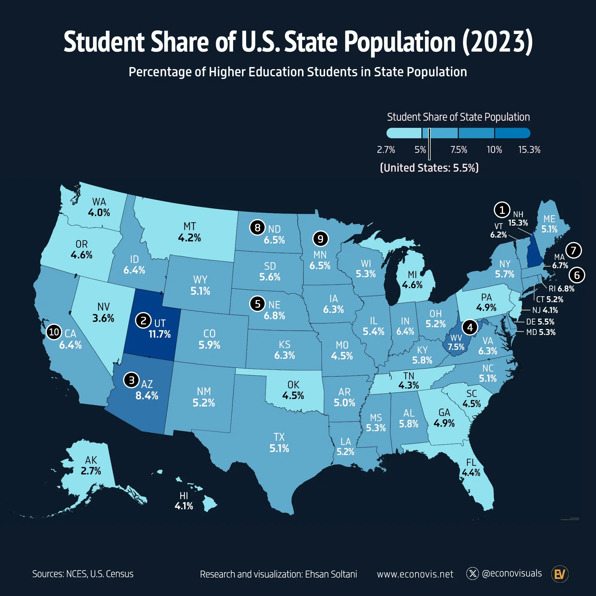 Student Share Of U S State Population 2023 Voronoi student-share-of-u-s-state-population-2023-voronoi